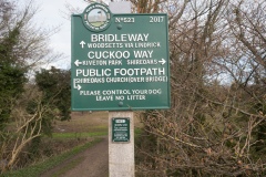 Footpath Signage on Canal.